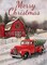 Christmas Diamond Painting Kits Winter Diamond Art Kit for Adult Red Truck Paint with Diamond Full Drill,Square Drill 12x16in